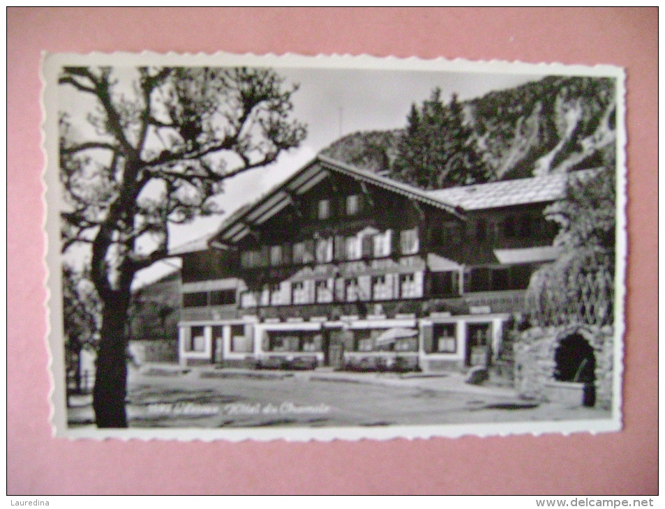 CPSM SUISSE - N°1597 L ETIVAZ - HOTEL-RESTAURANT  DU CHAMOIS - Vaz/Obervaz