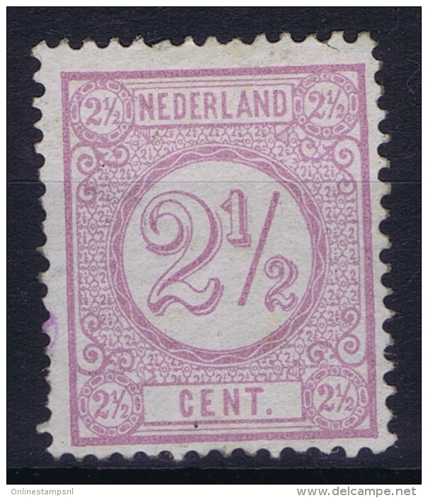 Netherlands: 1876 NVPH Nr  33 F  MH/*  Perfo 12,50 Light Lila - Ungebraucht