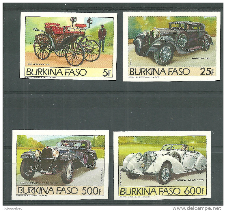 Burkina Faso Non-dentelé Neufs Sans Charniére Series Complet, IMPERFORATED MINT NEVER HINGED,  MOTOR CARS AND AIRCRAFT - Burkina Faso (1984-...)