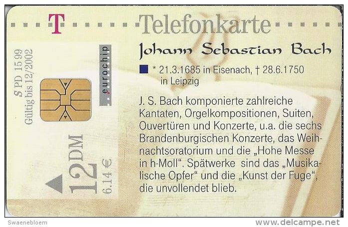 Telefoonkaart.- Duitsland. Telefonkarte 12 DM. Johann Sebastian Bach. 21.3.1685 In Eisenach - 28.6.1750 In Leipzig - P & PD-Series : D. Telekom Till