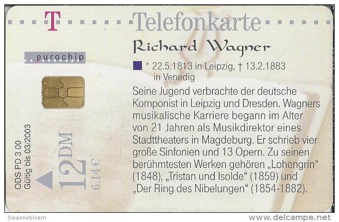 Telefoonkaart.- Duitsland. Telefonkarte 12 DM. Richard Wagner. 22.5.1813 In Leipzig - 13.2.1883 In Venedig. - P & PD-Reeksen : Loket Van D. Telekom