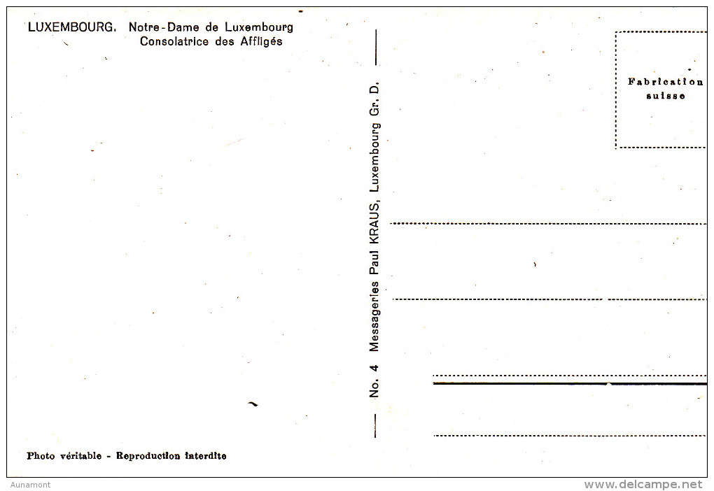 Luxemburgo---Notre-Dame De Luxembourg---Consolatrice Des Afliges - Luxemburgo - Ciudad
