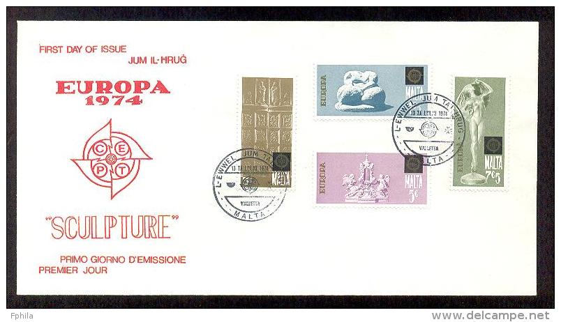 1974 MALTA EUROPA CEPT FDC - Malta