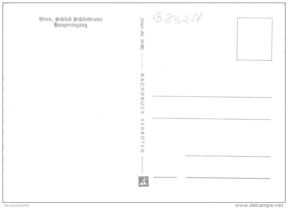 B83211 Wien Schlos Schonbrunn    Austria - Schloss Schönbrunn