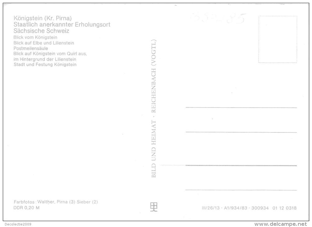 B83285 Konigstein Kr  Pirna Staatlich Anerkannter Erholungsort  Germany - Koenigstein