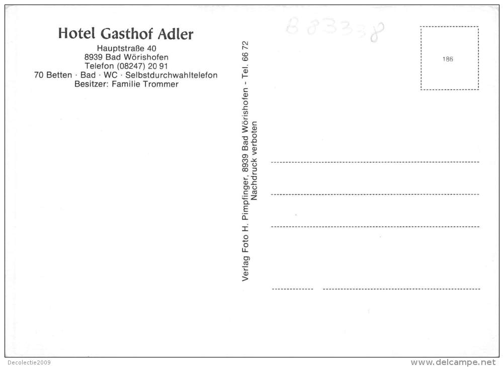 B83338 Hotel Adler Bad Worishofen   Germany - Bad Woerishofen