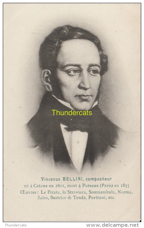 CPA CELEBRE MUSICIEN  VINCENZO BELLINI - Chanteurs & Musiciens