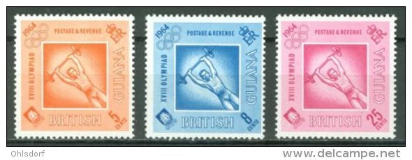 BRITISH GUIANA 1964: YT 214 - 216 / Sc 290 - 292, ** MNH - FREE SHIPPING ABOVE 10 EURO - British Guiana (...-1966)