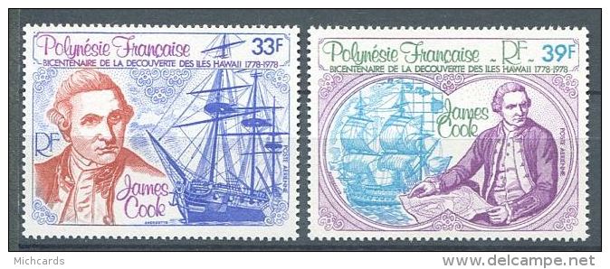 135 POLYNESIE 1978 - James Cook (Yvert A 130/31) Neuf ** (MNH) Sans Trace De Charniere - Neufs