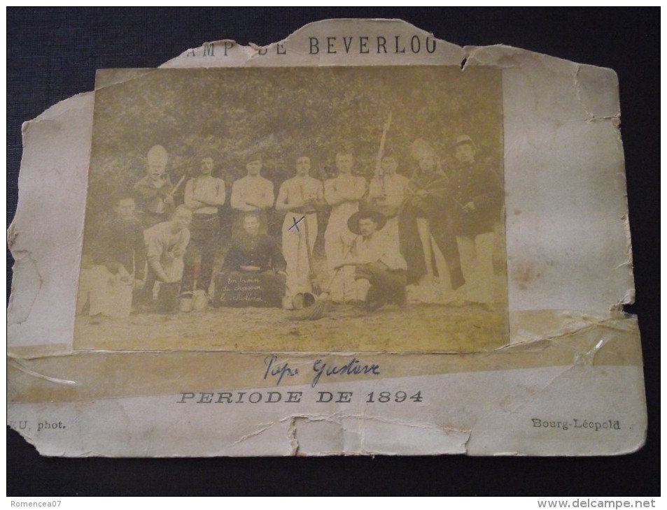 BOURG-LEOPOLD - CAMP De BEVERLOO (Belgique) - Soldats, Dont " Papa Gustave " - Militaires Belges - Période De 1894 - War, Military