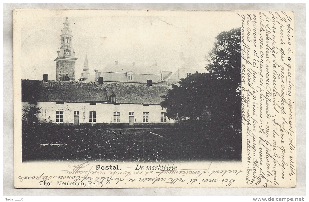 POSTEL - De Marktplein - Photo Meuleman, Rethy - 1917 - Mol