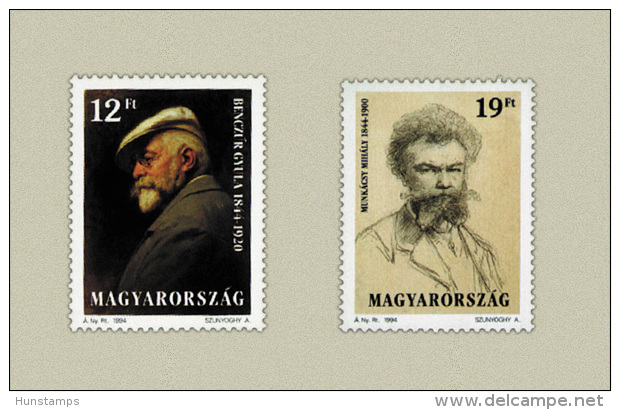 Hungary 1994. Munkácsy - Benczúr - Famous Hungarians Set MNH (**) Michel: 4278-4279 / 1.20 EUR - Nuevos