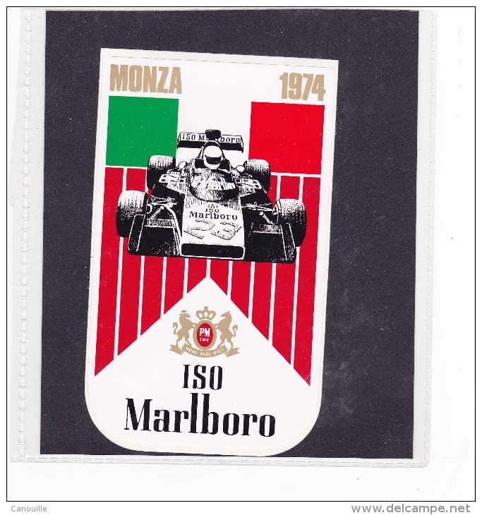 Sticker Marlboro - 1974  Monza - Automobile - F1