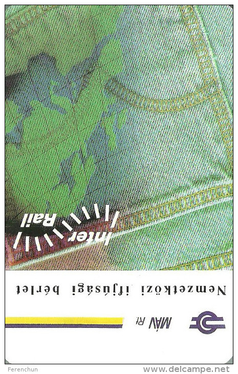 RAIL * RAILWAY * RAILROAD * HUNGARIAN STATE RAILWAYS * JEANS * MAP * CALENDAR * MAV 1995 3 * Hungary - Formato Piccolo : 1991-00