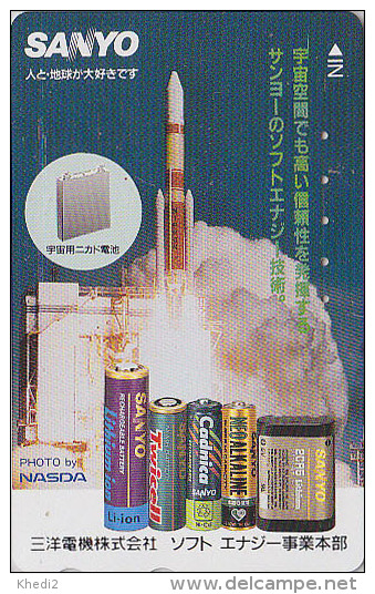 Télécarte Japon - ESPACE - Fusée / NASDA - SPACE Shuttle Rocket Japan Phonecard- Rakete Telefonkarte - 861 - Espace