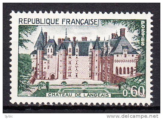 FRANCE  - 1968 - Yvert  1559 ** - Château De Langeais - Neufs