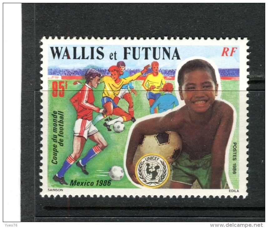 WALLIS ET FUTUNA - Y&T N° 343** - Coupe Du Monde De Football "Mexico 86" - Unused Stamps