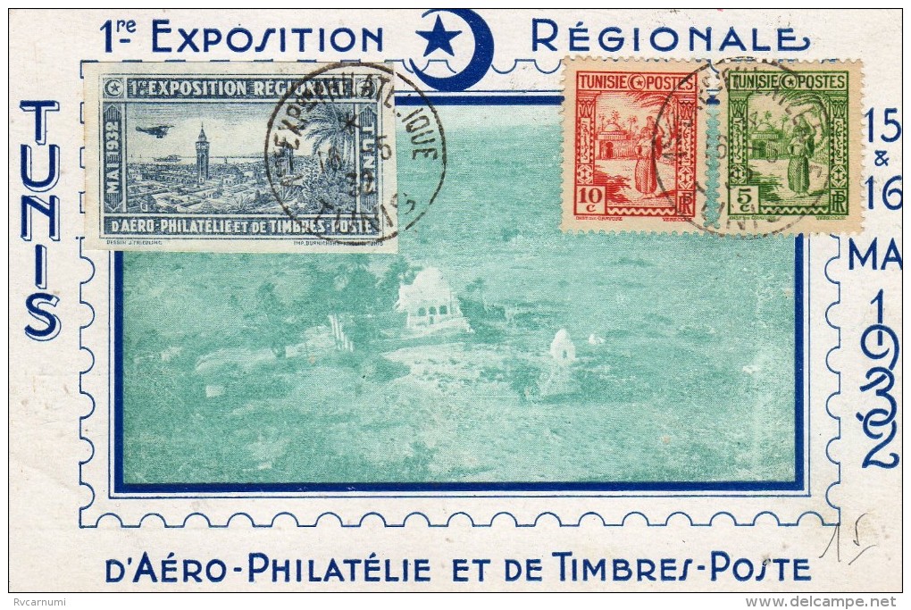 Tunis: Expo D'Aéro-Philatélie En 1932. - Túnez