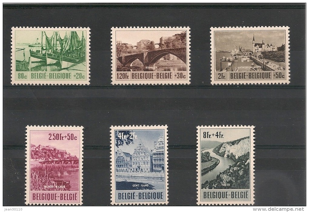 BELGIQUE Année 1953 N°Y/T : 918/923*  Côte: 45€ - Ungebraucht