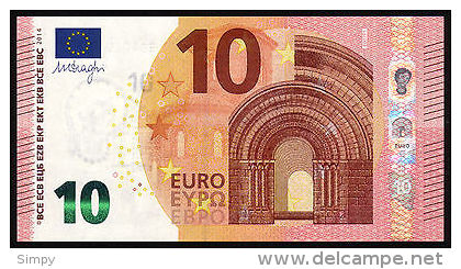 ITALY : 10 Euro 2014  Letter SE  UNC  Print Code  S003A2  SE 1039240936 - 10 Euro