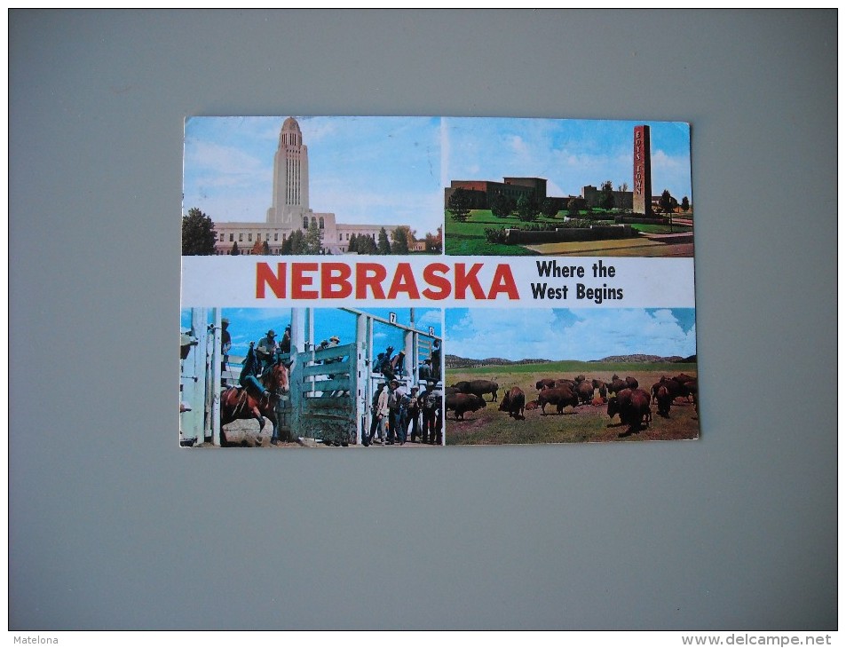 ETATS UNIS NE NEBRASKA LINCOLN WHERE THE WEST BEGINS................... - Lincoln