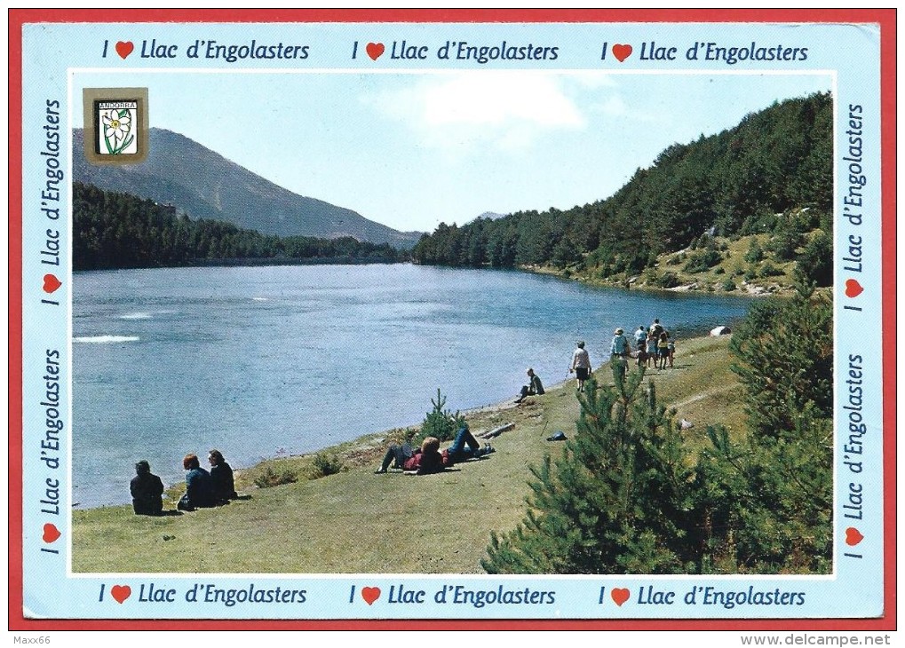 CARTOLINA VG ANDORRA - VALLS D'ANDORRA - Lago Di Engolasters - 10 X 15 - ANNULLO 1989 - Andorra