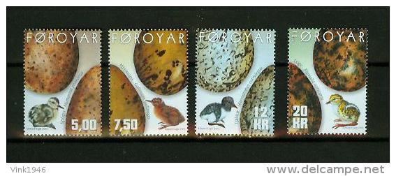 Far Oer 2002,4V,birds,vogels,vögel,eier,oiseaux,pajaros,,MNH/Postfrisch,E4202de - Andere & Zonder Classificatie