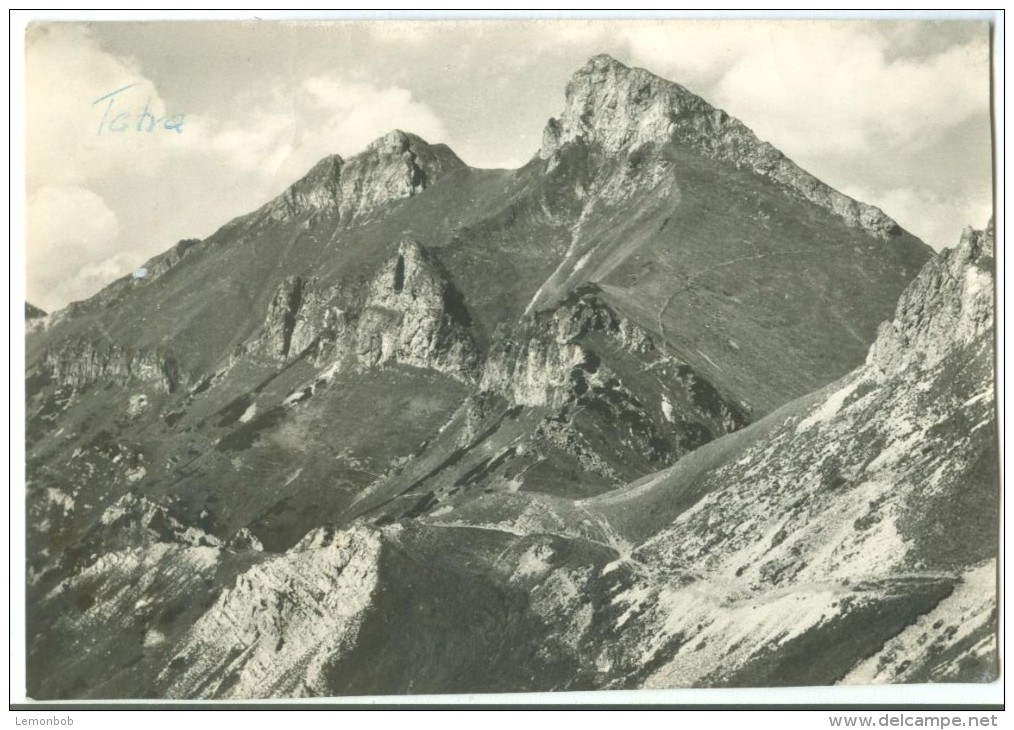 Slovakia, Belianske Tatry - Vidla A Havran 1966 Used Real Photo Postcard [14175] - Slowakije