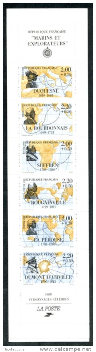 Carnet BC2523 Personnages Célèbres (grands Navigateurs), 1988 1,72 - Commemoratives