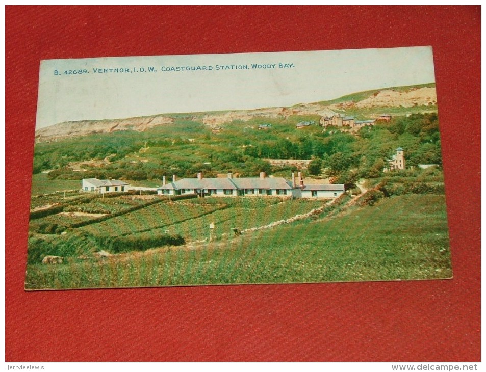 VENTNOR  - ISLE OF WIGHT - Coastguard Station , Woody Bay  -  1910  - (2 Scans) - Ventnor