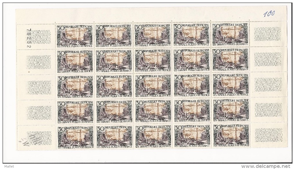 Feuille 25 + Feuille 20 Timbres Du N°1114 - Ganze Bögen