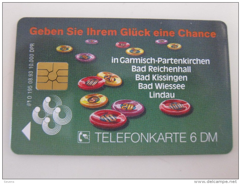 O195 08.93 Die Bayerischen Spielbanken,mint - O-Serie : Serie Clienti Esclusi Dal Servizio Delle Collezioni