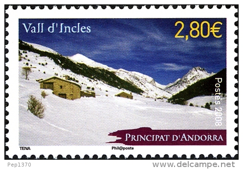 ANDORRA FRANCESA 2008 - VALL D'INCLES - 1 SELLO - Neufs