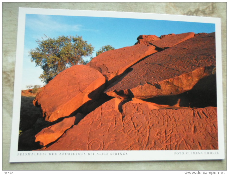 Australia  -Felsmalerei Der Aborigines Bei Alice Springs - Northern Territory  -  German  Postcard    D121193 - Alice Springs