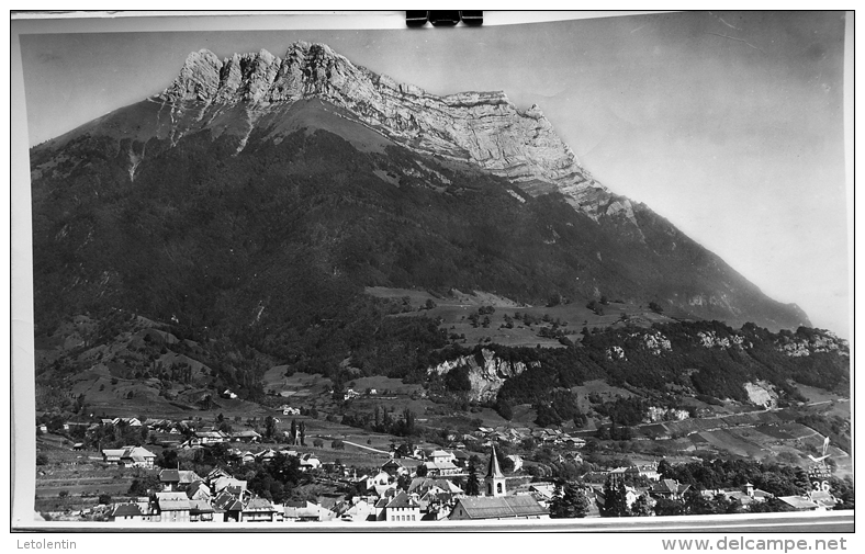 PHOTO AÉRIENNE PÉDAGOGIQUE LAPIE 1958  -   N° 36: LA DENT D´ARCLUSAZ À St PIERRE D´ALBIGNY - Autres & Non Classés