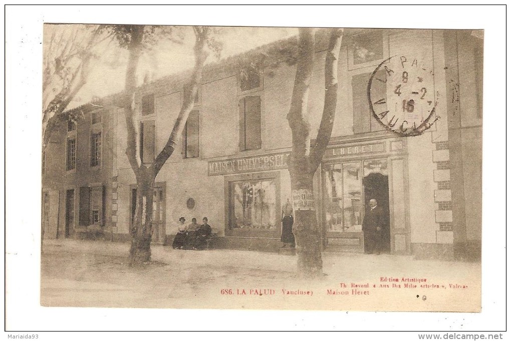 LAPALUD - LA PALUD - VAUCLUSE - MAISON HERET - DEVANTURE MAGASIN - Lapalud