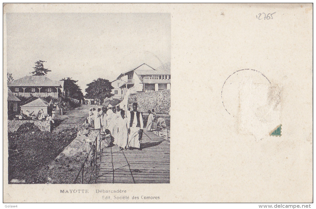 12765# MAYOTTE DEBARCADERE 1907 - Mayotte