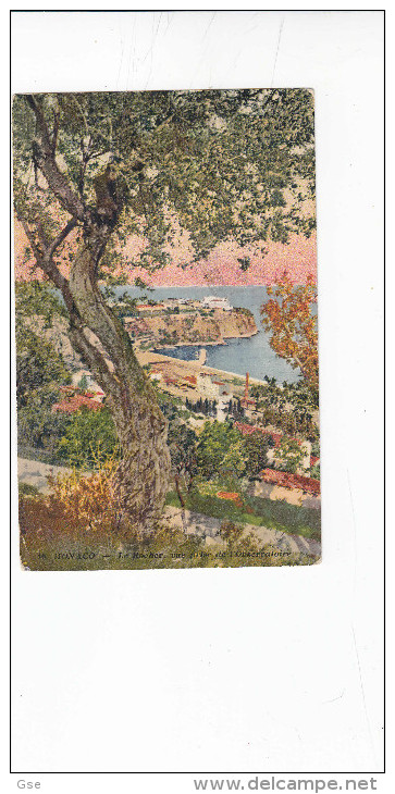 MONACO  1925  - Yvert  70 Su Cartolina Veduta "Le  Rocher, Vue Prise De  L'Observatoire - Da Monaco Ad Angri (Salerno) - Brieven En Documenten