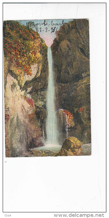 MONACO  1931 - Yvert  104 - Gorges  Du Loup - Cascade Du Courmes - Da Monaco A Milano - Covers & Documents