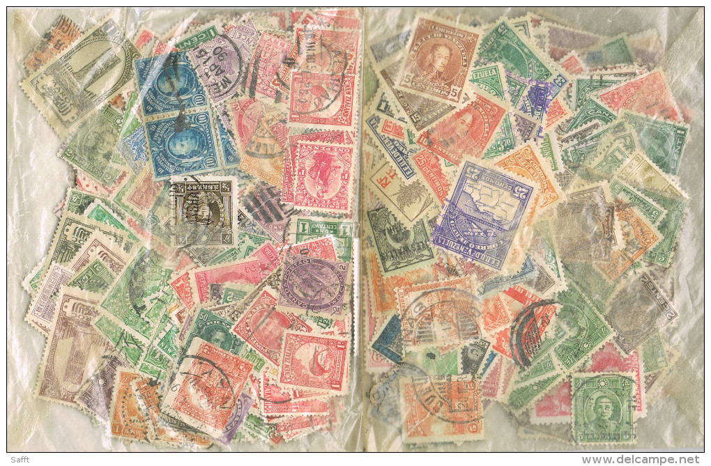 Tütenware Übersee Vor 1945, Ca. 1080 Briefmarken Querbeet - Vrac (min 1000 Timbres)