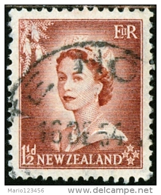 NUOVA ZELANDA, NEW ZEALAND, COMMEMORATIVO, QUEEN ELIZABETH II, 1953, USATO, Mi 334, Scott 290, YT 329 - Used Stamps