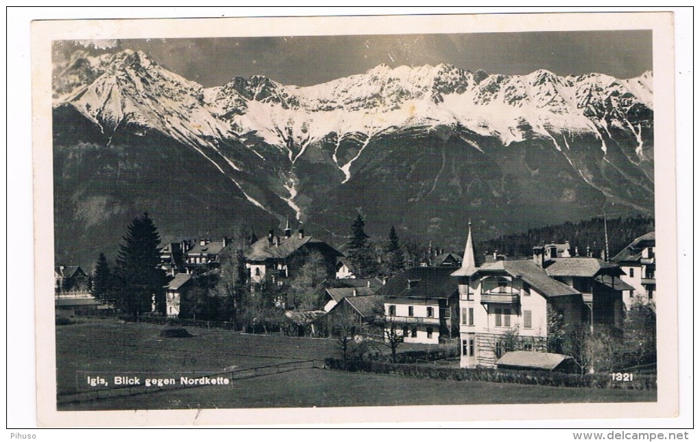 Ö-2328     IGLS : Blick Gegen Nordkette - Igls