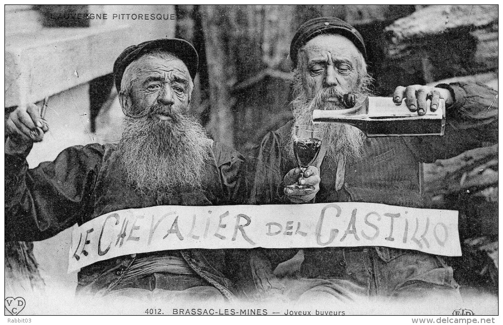 S 2   -  024    -     BRASSAC - Les - MINES     -     ( 63 )    -       Joyeux  Buveurs  . - Autres & Non Classés