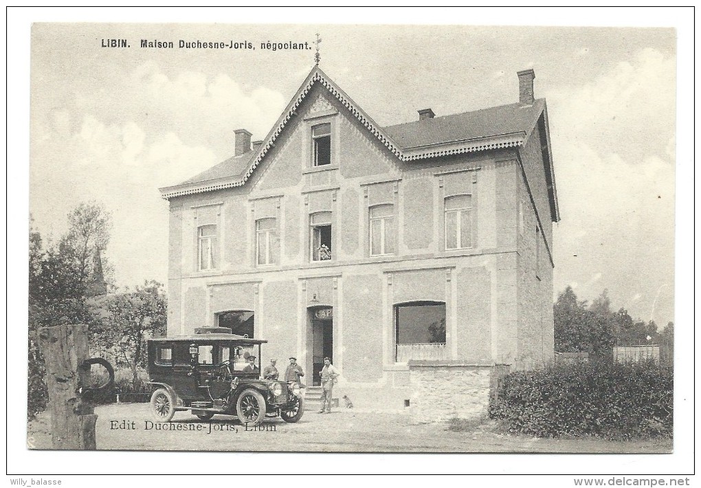 Carte Postale - LIBIN - Maison Duchesne Joris - Négociant - Auto - CPA  // - Libin