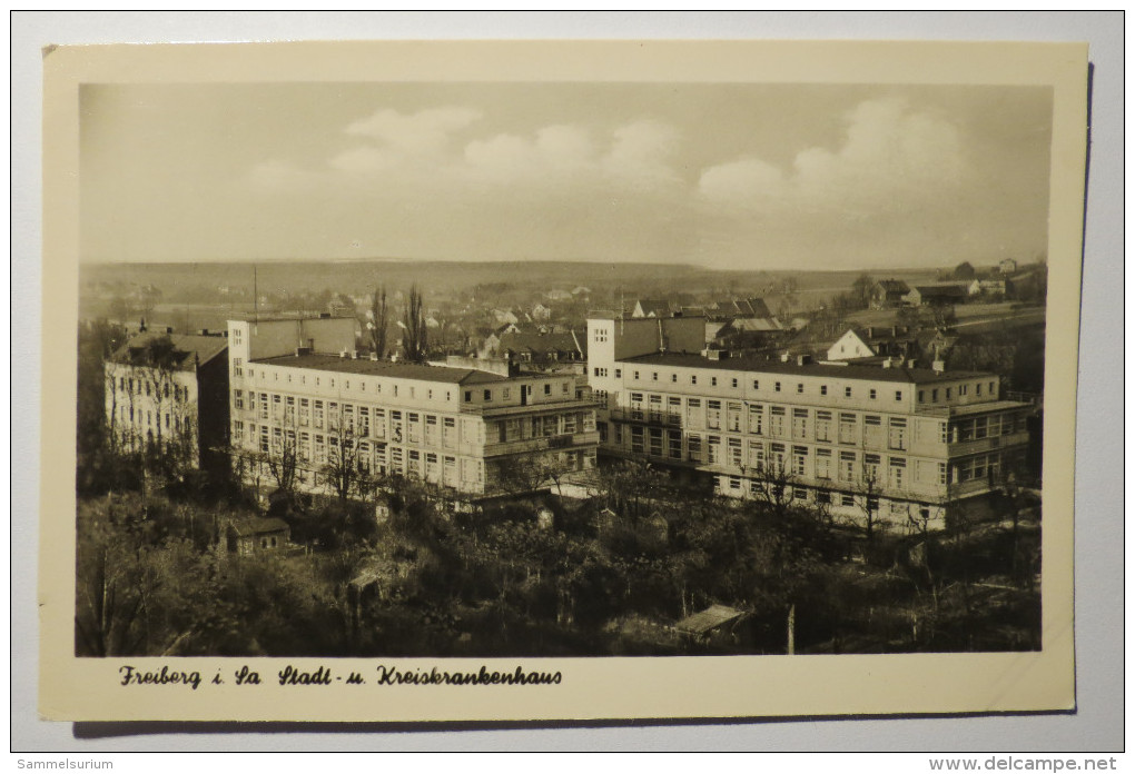 (5/9/2) AK "Freiberg I. Sa." Stadt- Und Kreiskrankenhaus - Freiberg (Sachsen)