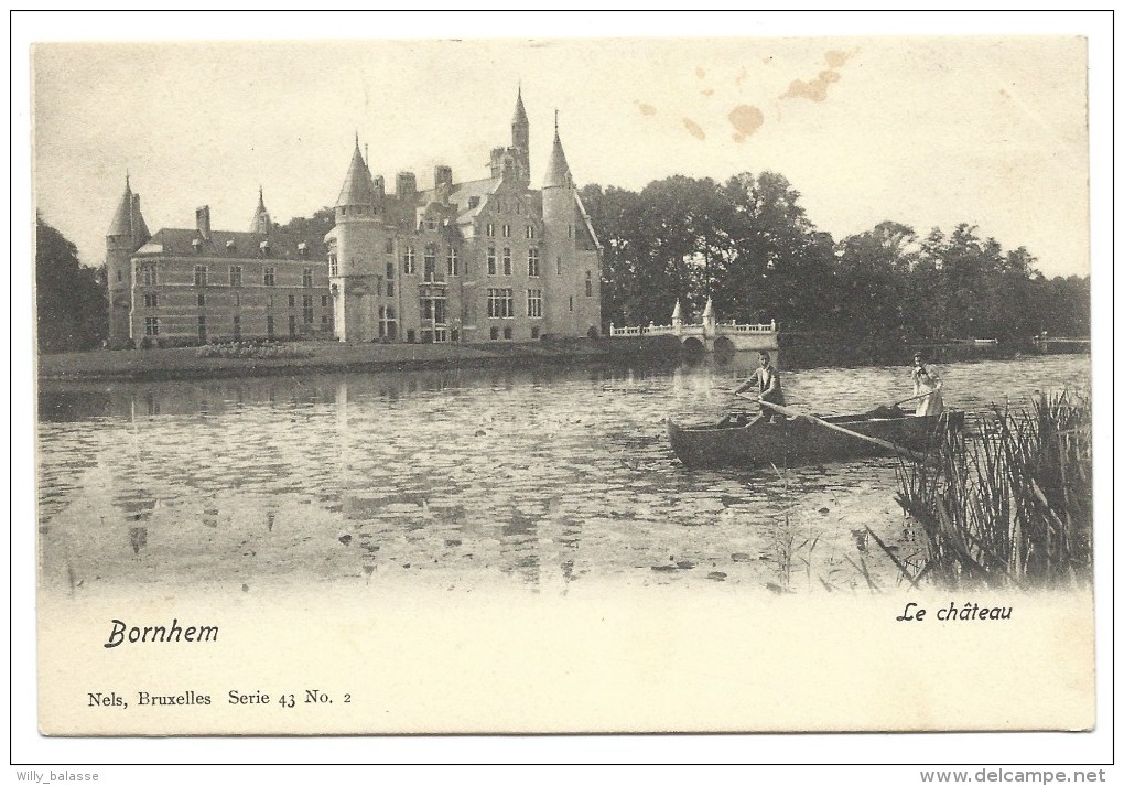 Carte Postale - BORNEM - BORNHEM - Le Château - Barque - CPA  // - Bornem