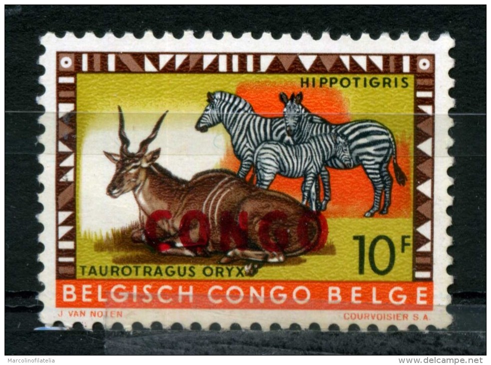 CONGO BELGA - Antilope + Zebre - Nuovo - News -MNH** - Altri & Non Classificati