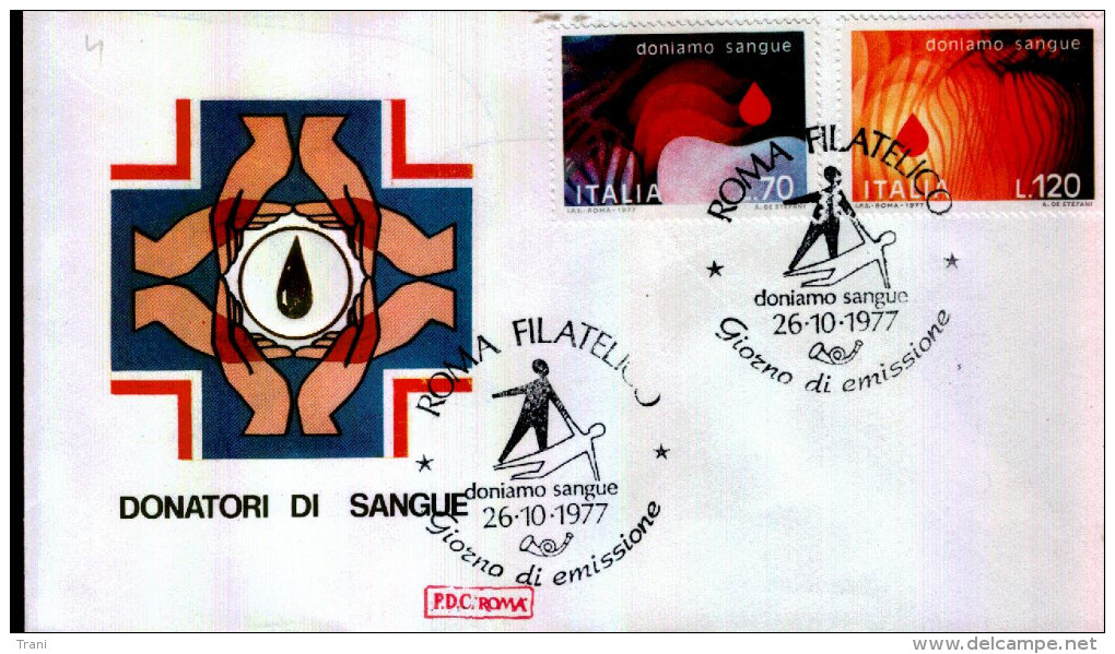DONATORI DI SANGUE - 1977 - FDC