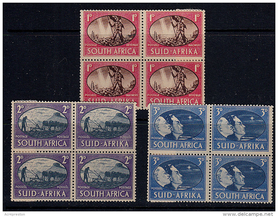 A5098 SOUTH AFRICA 1945, SG 108-110 Victory  MNH Block Of 4 - Neufs