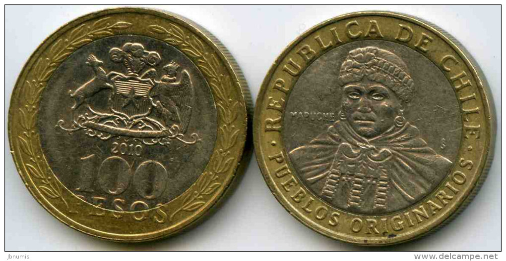 Chili Chile 100 Pesos 2010 KM 236 - Chili
